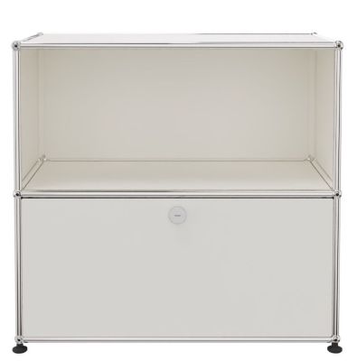 USM Haller Sideboard 1 Offen / 1 Schublade Reinweiß - FAST DELIVERY